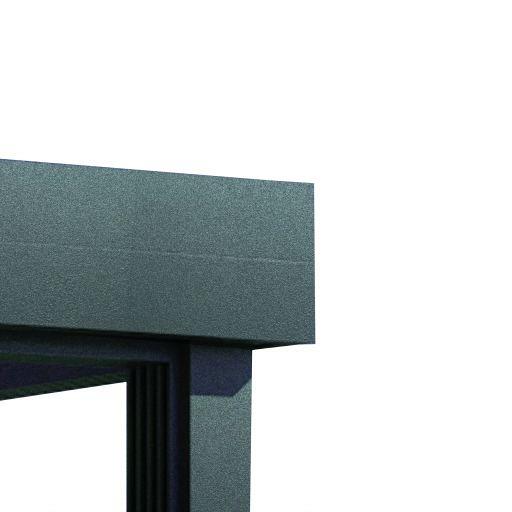 Overkapping Flatroof Version B Zonder overstek 300x400 glas (Ral*)