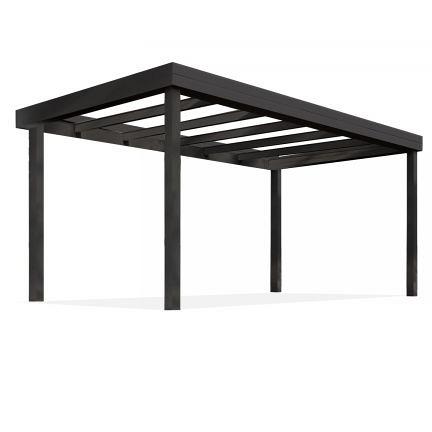 Flatroof Version D Met vierkant overstek 500x350 glas (Ral*)