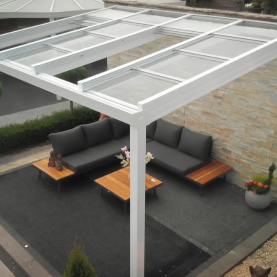 schuifdak Legend compleet 700x300 Polycarbonaat RAL**