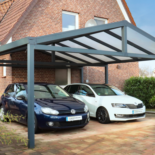 Zadeldak-Carport enkel  368x600 cm Ral**