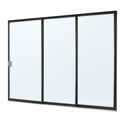 glasschuifwand systeem enkel  Modular 10 mm 500/250cm Ral** Basic