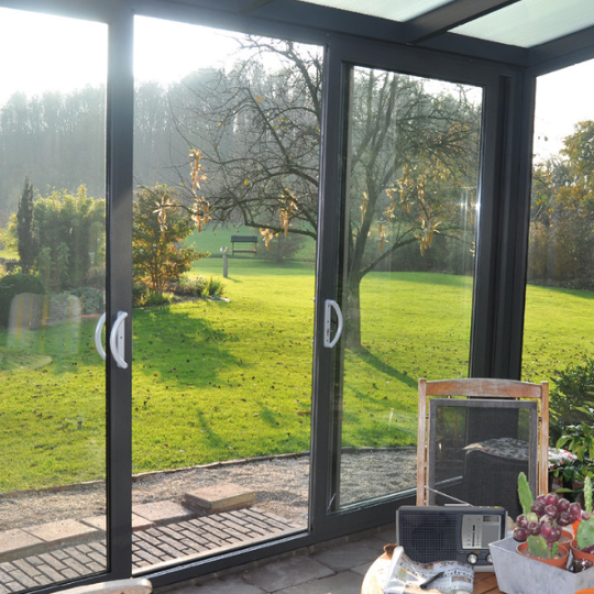 schuifpui 4 zijdig 500x210 cm, RAL**