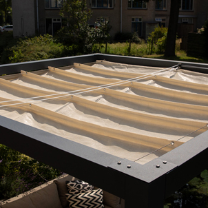 Nesling Pergola wit (RAL**) 319x319 zonder doek