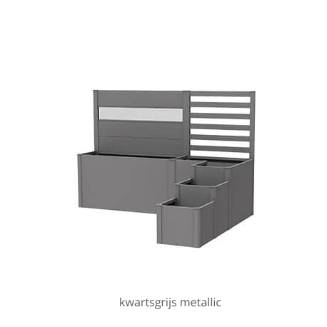 DaVinci Plantenbaksysteem variant 1 donkergrijs-metallic