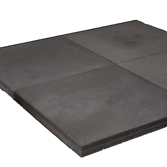 Tuintegel 60x60x5 cm Zwart met mini facet – grootformaat tegel met moderne elegantie