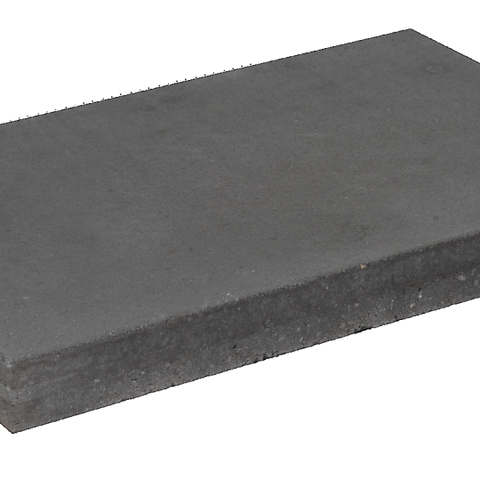 Tuintegel 40x60x5 cm Zwart met mini facet – moderne tegel met subtiele elegantie