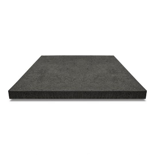 ArtiStone tegel zonder facet, gewapend  80x80x5 Carbon