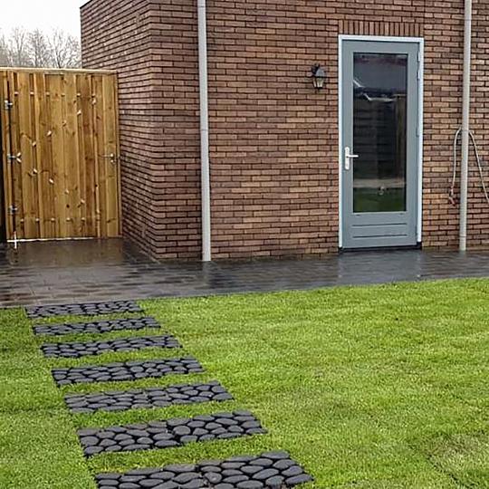 Keigrassteen 45x45x10 cm antraciet