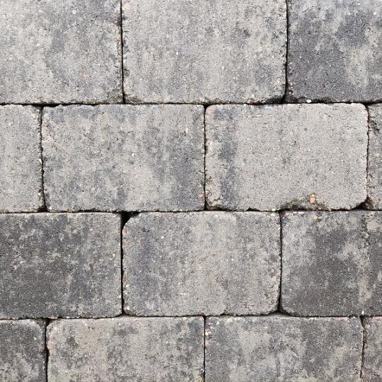 Stonique trommel 21x14x7 cm grijs/zwart