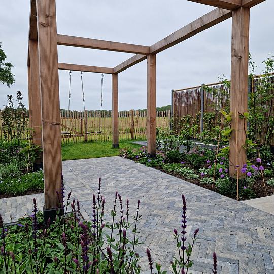 Stonique trommel waalformaat 7 cm grijs/zwart