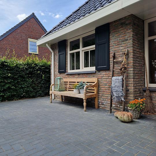 Design brick 6 cm black mini facet komo