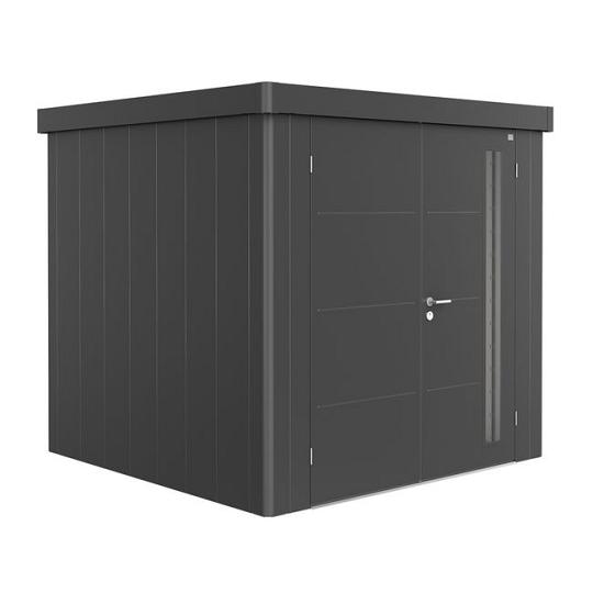 berging Neo 2B dubbele deur, donkergrijs metallic