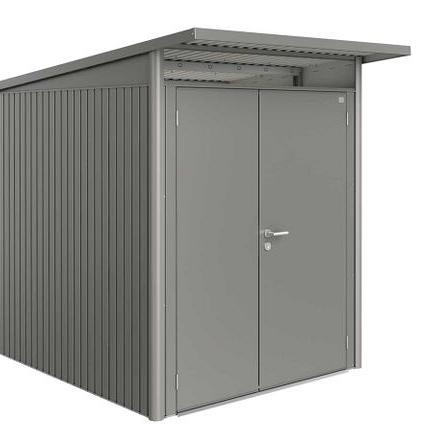 Berging AvantGarde Gr. A2 kwartsgrijs-metallic Dubbele Deur smal