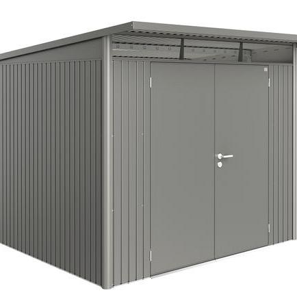 Berging AvantGarde Gr. A7 kwartsgrijs -metallic Dubbele Deur