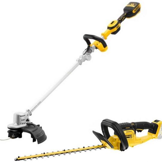 DEWALT KIT: 18V XR 2x5.0Ah Heggenschaar (DCMHT563) en grastrimmer (DCMST561)