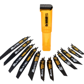 12-delige set 2X BiM reciprozaagbladen (2x DT2300L-QZ, 2x DT2307L-QZ, 2x DT2315L-QZ, 2x DT2301L-QZ, 2x DT2308L-QZ, 1x DT2407L-QZ, 1x DT2408L-QZ)