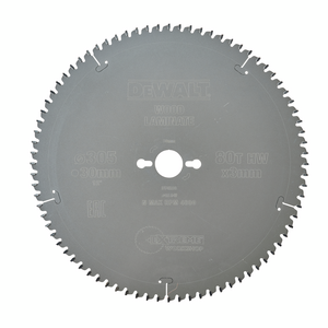 cirkelzaagblad stat. 305/30mm 80TFZ DEWALT