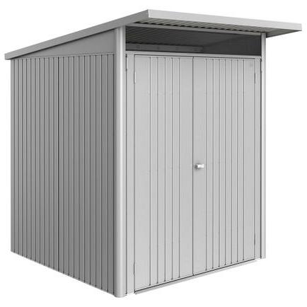 Berging AvantGarde ECO Gr. A1 zilver -metallic met Dubbele Deur smal