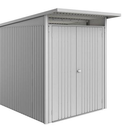 Berging AvantGarde ECO Gr. A2 zilver -metallic met Dubbele Deur smal