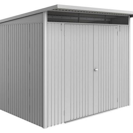 Berging AvantGarde ECO Gr. A6 zilver -metallic met Dubbele Deur