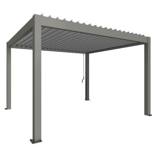 PERGOLA 4 x 3,5 kwartsgrijs / zilver-met