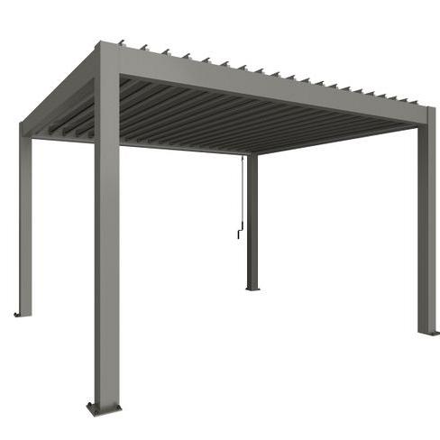 PERGOLA 4 x 3,5 kwartsgrijs-metallic