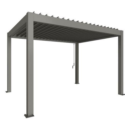PERGOLA 4 x 3 kwartsgrijs-metallic