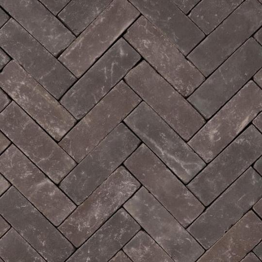 UDF60 Atlas Getrommeld aubergine zwart bezand