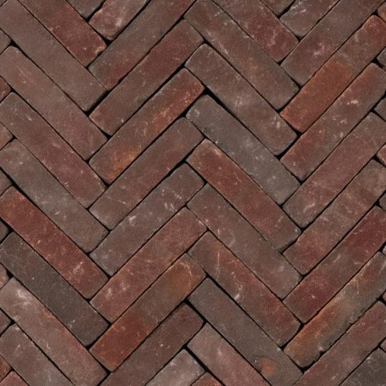 WF80 Ruston Getrommeld rood paars  bezand