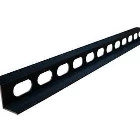 Aluminium S-profiel ventilatielat t.b.v. wandbekleding, 2,5 x 6 x 300 cm, zwart (RAL 9005).