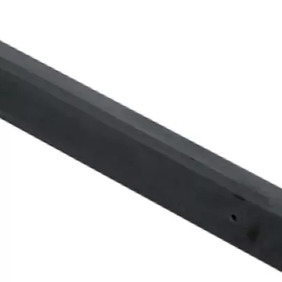 Betonpaal glad met diamantkop 10 x 10 x 190 cm, antraciet gecoat, eindpaal t.b.v. scherm 90 cm hoog.