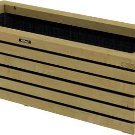 Bloembak Elan 50 Excellent, 50 x 50 x 50 cm, groen geïmpregneerd.