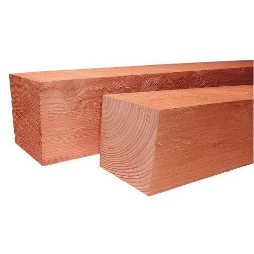 Douglas fijnbezaagde paal 10 x 10 x 250 cm, onbehandeld.