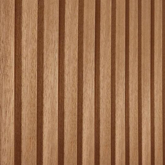 Set planken voor wand B met Thermo Triple profiel, ayous, hoogte 224 cm.