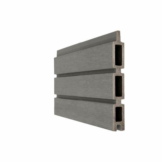 NewTechWood co-extrusie composiet Triple Rhombus schermplank, 2,1 x 15 x 180 cm, Silver Gray.