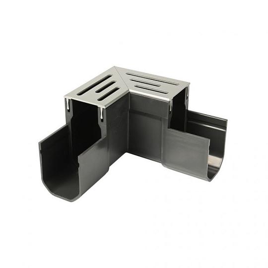 DB Hoekstuk Aluminium  (lijngoot)