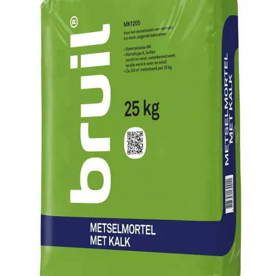 Metselmortel met kalk zak 25kg