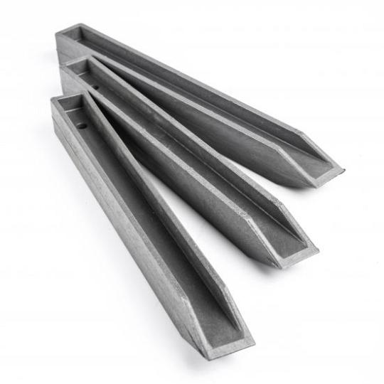 ECOO  ecopic H-profiel GRIJS 4x4cm 38cm