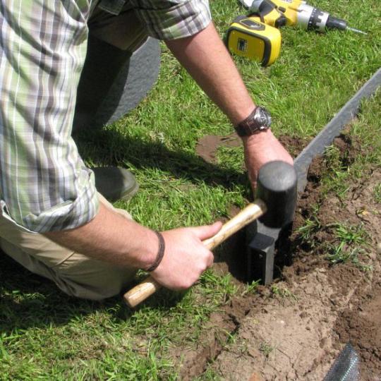 ECOO  ecopic H-profiel BRUIN 4x4cm 38cm