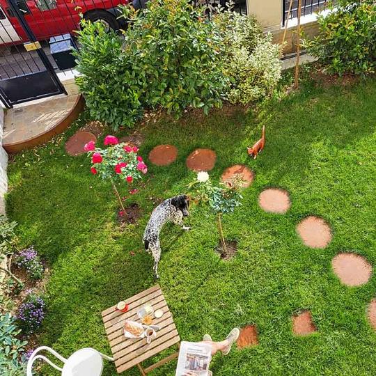 Cortenstaal staptegel - Rond - 75 cm