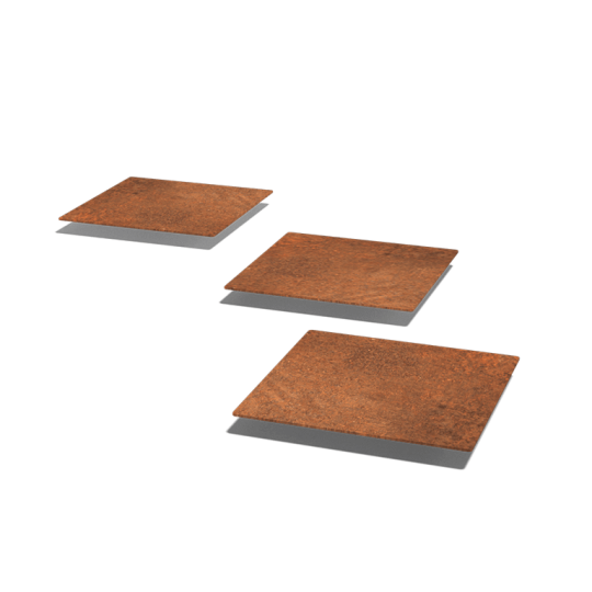 Cortenstaal staptegel - Vierkant - 40 x 40 cm