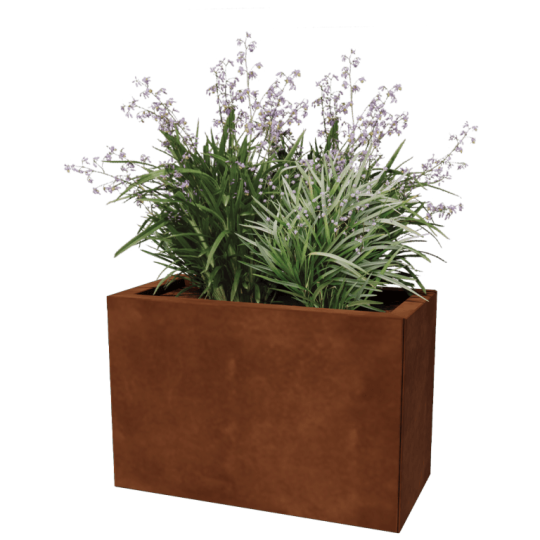 Cortenstaal Plantenbak  30 x 60 x 30 cm zonder bodem