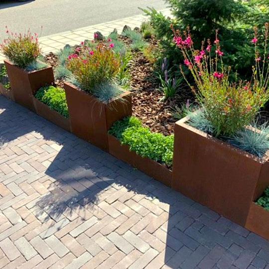 Cortenstaal plantenbak - Rechthoek - 60 x 30 x 80 cm - Zonder bodemplaat