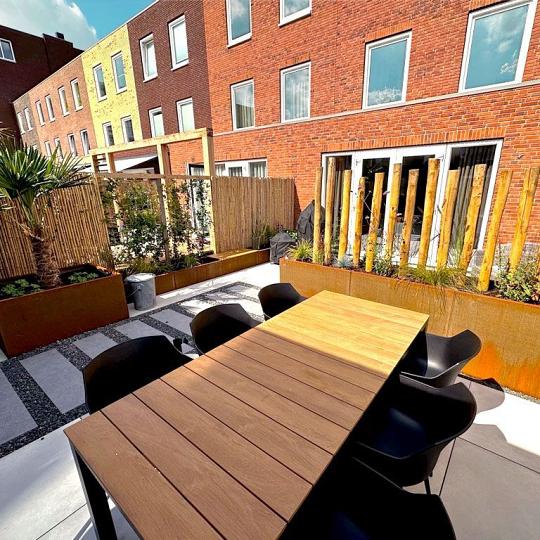 Cortenstaal plantenbak XXL - Rechthoek - 300 x 60 x 30 cm - Zonder bodemplaat