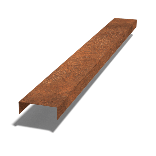 Cortenstaal Overzetprofiel 5 x 15 x 5 x 150 cm