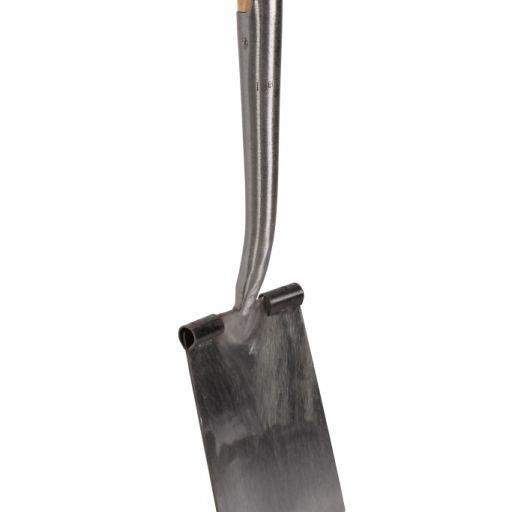 Talen Tools – Spade – Met hals – Blank geslepen – Met opstapje – Essenhouten steel – 76 cm