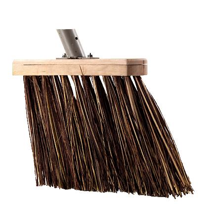 Talen Tools – Bedrijfsbezem – Gootbezem – Natuurvezel – Zonder steel – 30 centimeter