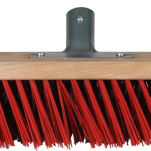 X-bezem buiten 30 cm rood/zwart los
