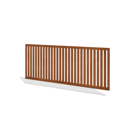 Cortenstaal sierhekwerk S - Paneel - 149 x 3 x 60 cm