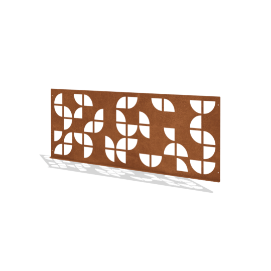 Cortenstaal sierhekwerk G - Paneel - 149 x 3 x 60 cm